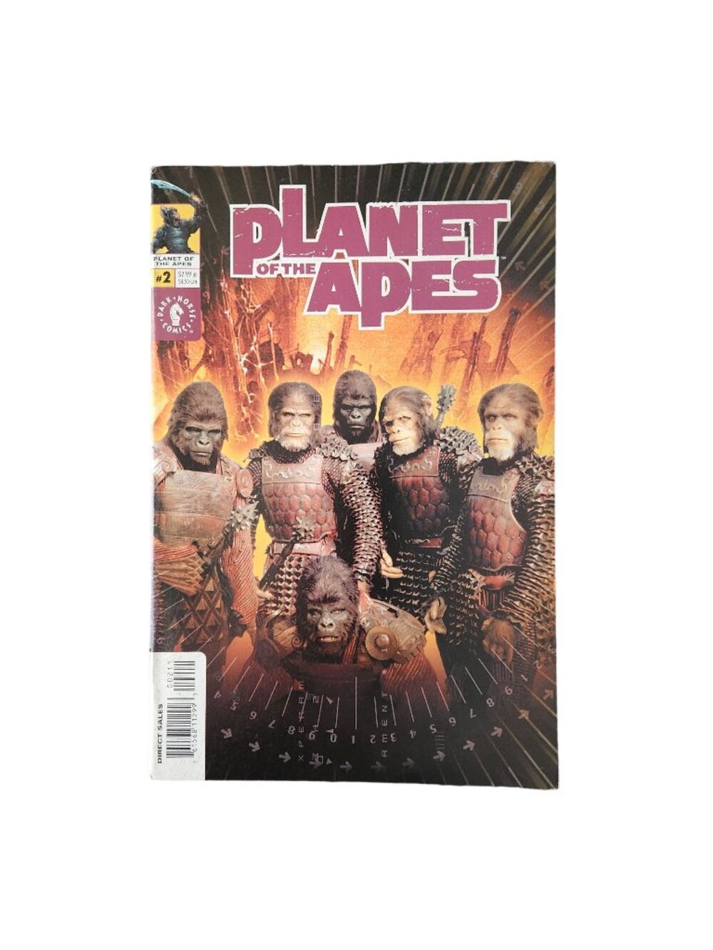Dark Horse Planet Of The Apes #2 2001 Variant Comic Book Bagged Boarded